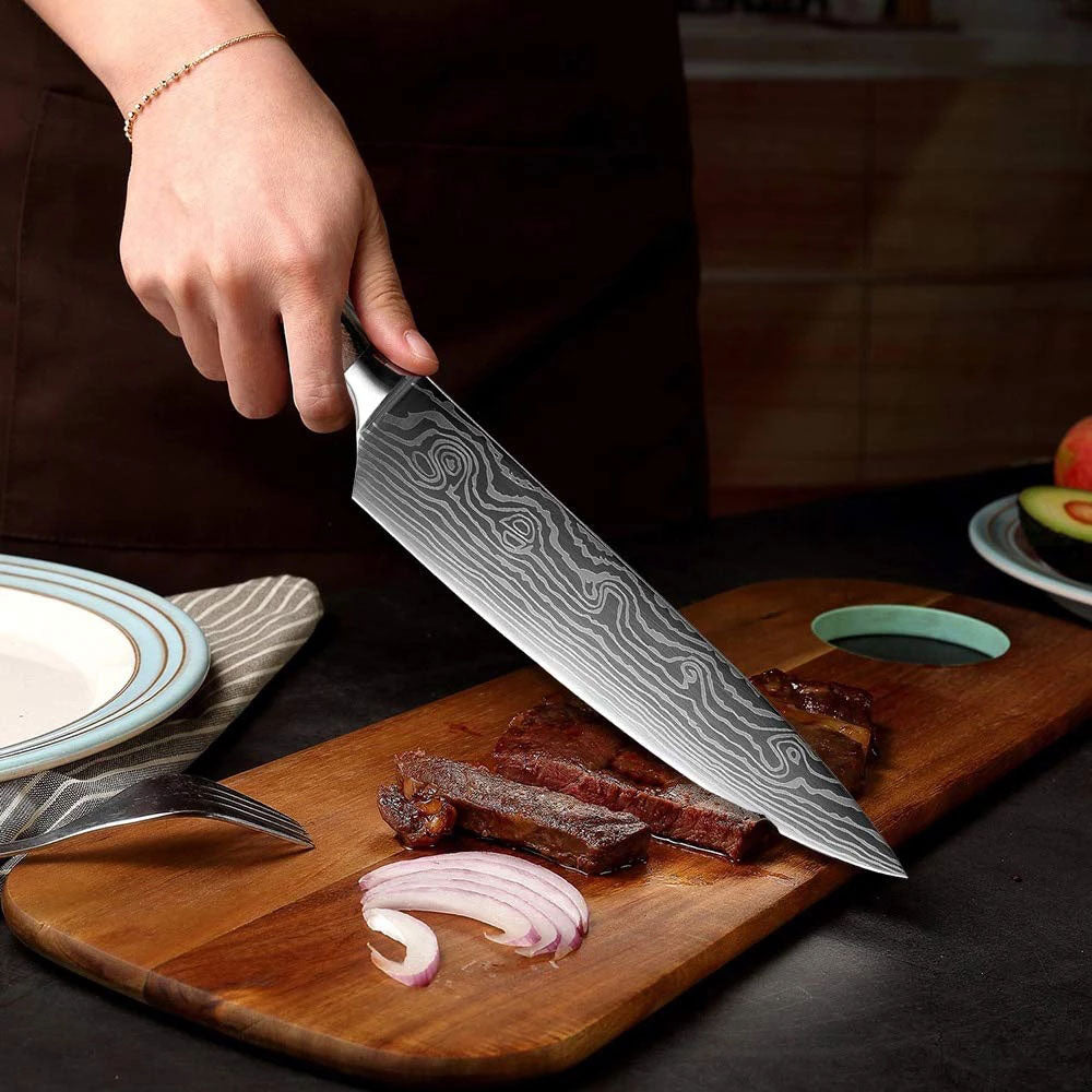 9 Piece Japanese Chef Knife Set 